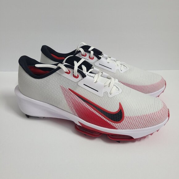 NEW Nike Air Zoom Infinity Tour 2 Golf Shoes FD0218-101 Size 12 Wide White Red main image 4